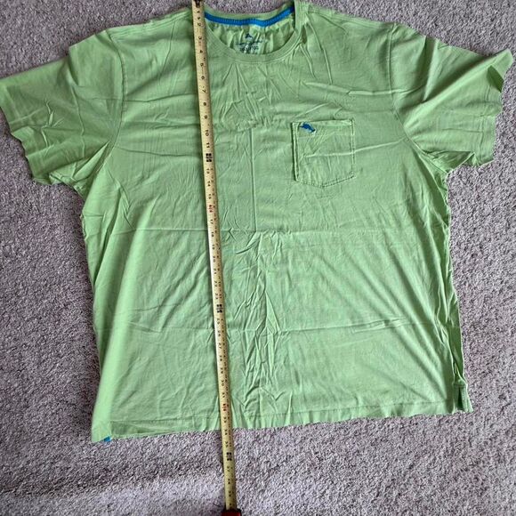 Tommy Bahama T-Shirt 3XLB Big & Tall Lime Green Island Life Tee - Picture 4 of 7